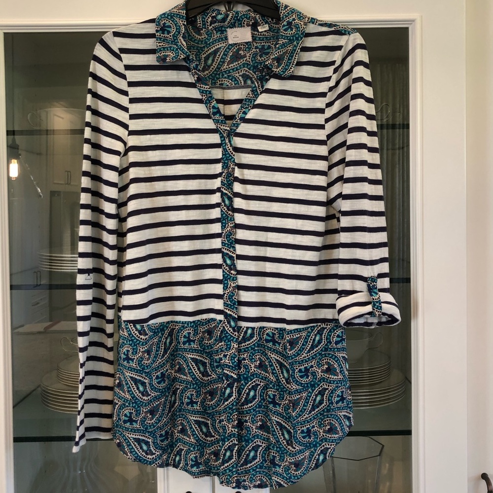 Anthropology button up blouse